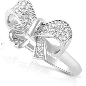 925 sterling silver ribbon ring